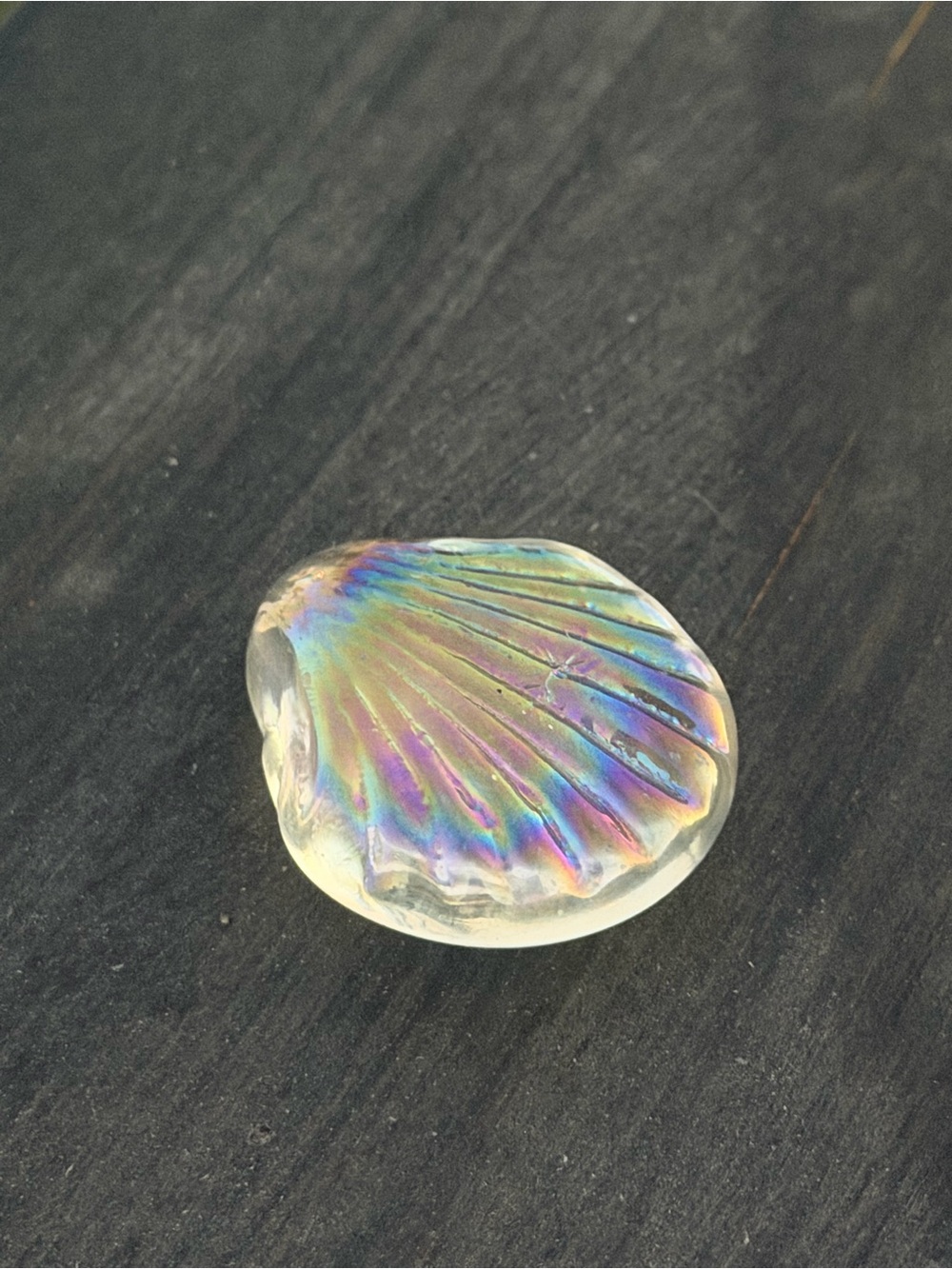 Small Iridescent Glass Shell - Picture 2 of 8